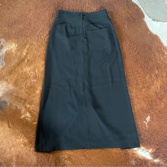 NWT NANUSHKA LONG BUTTON FRONT BLACK MIDI MAXI SKIRT XS - Picture 6 of 9